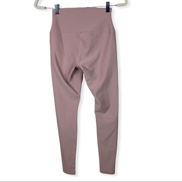 Alo Yoga High Waist Airlift Leggings Pink Size Medium Lavender Yoga Pants Tights - Picture 5 of 12